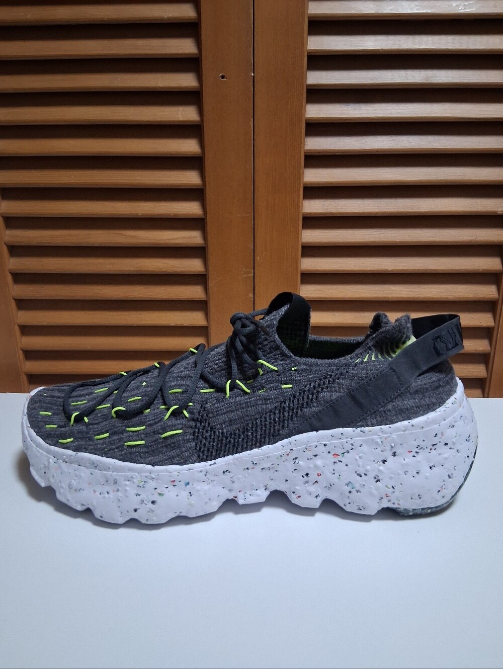 Nike Space Hippie 04 Black Volt White CZ6398-010 Men's Size 12 * NEW